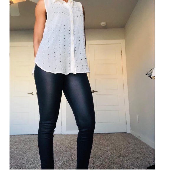 Tops - White collared blouse